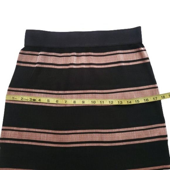 Lularoe Women's Rose Gold/Black Striped Accordion-Pleated Jill Skirt Small NWT - Picture 13 of 14